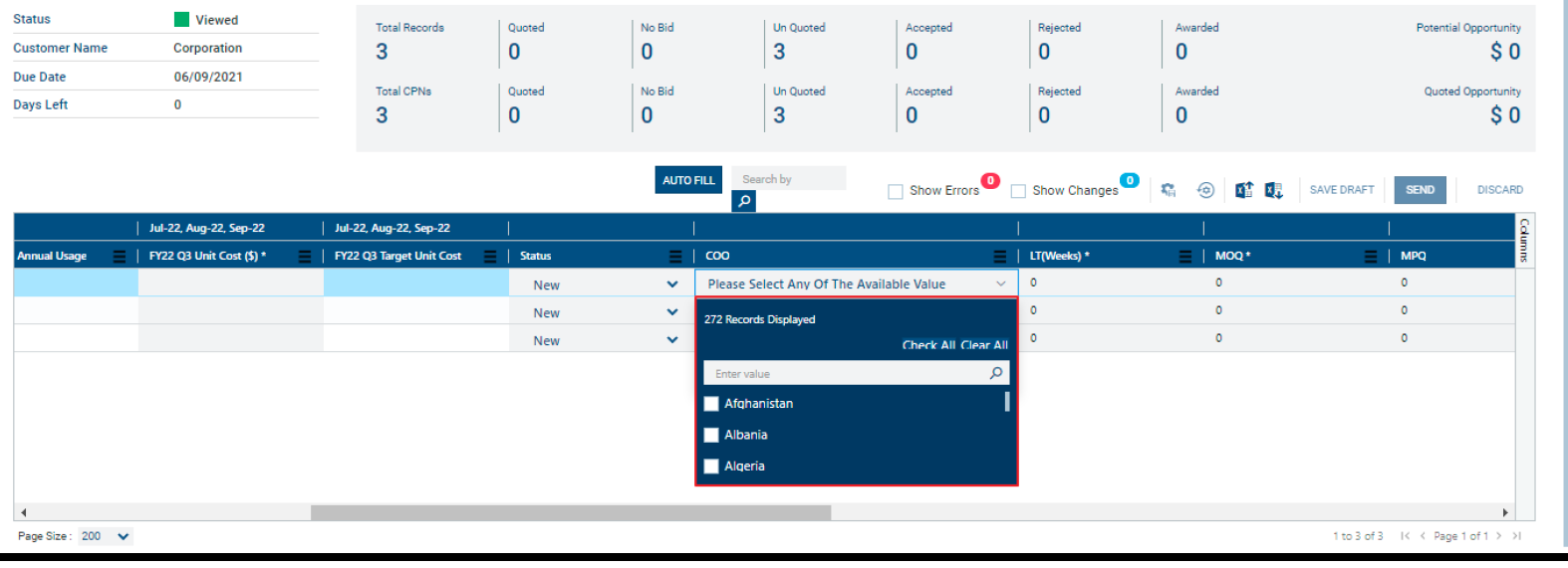 Country of Origin Application