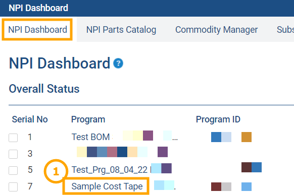 Select a Program